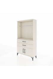 Arges Dolap Tek Raflı 2 Çekmeceli Tek Askılı 88x30x163 - S21M151V1A