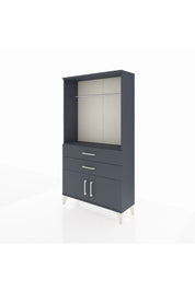 Arges Dolap Tek Raflı 2 Çekmeceli Tek Askılı 88x30x163 - S21M151V5A