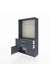 Arges Dolap Tek Raflı 2 Çekmeceli Tek Askılı 88x30x163 - S21M151V5A