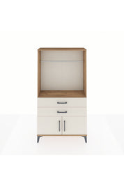 Arges Dolap Tek Raflı 2 Çekmeceli Tek Askılı 88x30x163 - S21M151V7A