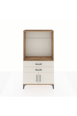 Arges Dolap Tek Raflı 2 Çekmeceli Tek Askılı 88x30x163