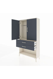 Arges Dolap Tek Raflı 2 Çekmeceli Tek Askılı 88x30x163 - S21M152V2A