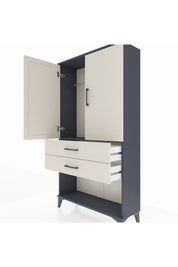 Arges Dolap Tek Raflı 2 Çekmeceli Tek Askılı 88x30x163 - S21M152V4A