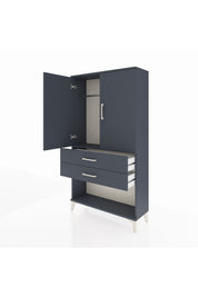 Arges Dolap Tek Raflı 2 Çekmeceli Tek Askılı 88x30x163 - S21M152V5A