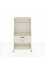 Arges Dolap Tek Raflı 2 Çekmeceli Tek Askılı 88x30x163 - S21M153V1A