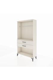 Arges Dolap Tek Raflı 2 Çekmeceli Tek Askılı 88x30x163 - S21M153V1A