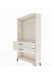 Arges Dolap Tek Raflı 2 Çekmeceli Tek Askılı 88x30x163 - S21M153V1A