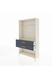 Arges Dolap Tek Raflı 2 Çekmeceli Tek Askılı 88x30x163 - S21M153V2A