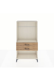 Arges Dolap Tek Raflı 2 Çekmeceli Tek Askılı 88x30x163 - S21M153V3A