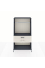 Arges Dolap Tek Raflı 2 Çekmeceli Tek Askılı 88x30x163