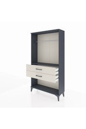 Arges Dolap Tek Raflı 2 Çekmeceli Tek Askılı 88x30x163 - S21M153V4A