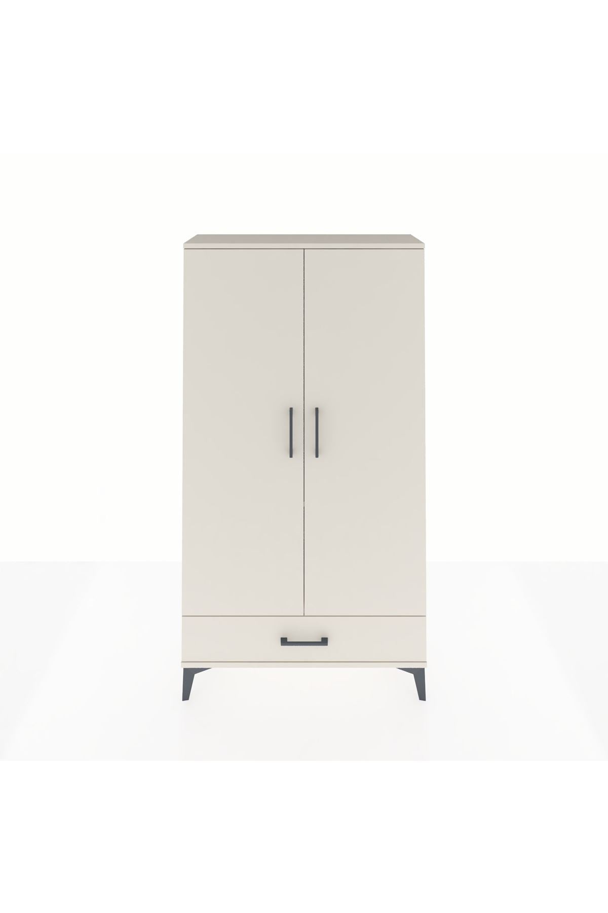 Arges Dolap 2 Raflı Tek Çekmeceli Tek Askılı 88x30x163 - S21M154V1A