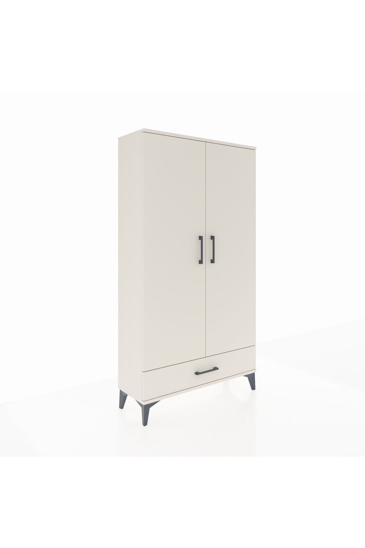 Arges Dolap 2 Raflı Tek Çekmeceli Tek Askılı 88x30x163 - S21M154V1A