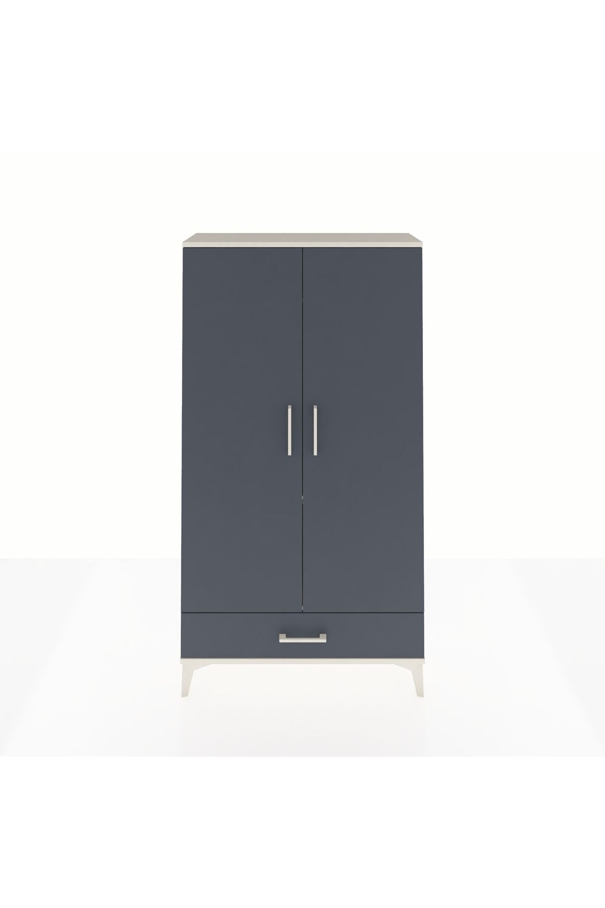 Arges Dolap 2 Raflı Tek Çekmeceli Tek Askılı 88x30x163 - S21M154V2A