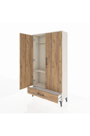 Arges Dolap 2 Raflı Tek Çekmeceli Tek Askılı 88x30x163 - S21M154V3A