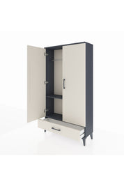 Arges Dolap 2 Raflı Tek Çekmeceli Tek Askılı 88x30x163 - S21M154V4A