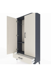 Arges Dolap 2 Raflı Tek Çekmeceli Tek Askılı 88x30x163 - S21M154V4A