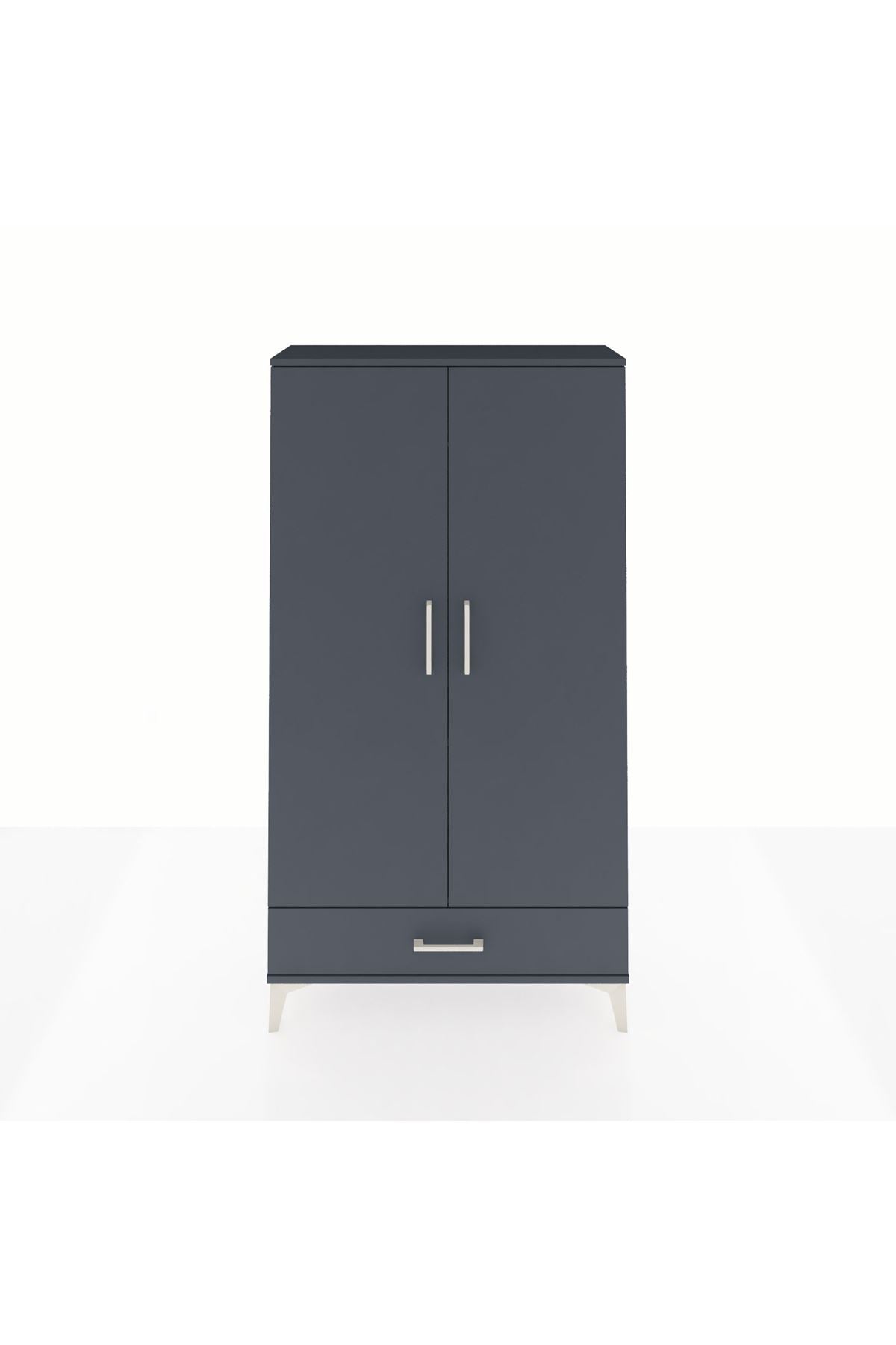 Arges Dolap 2 Raflı Tek Çekmeceli Tek Askılı 88x30x163 - S21M154V5A