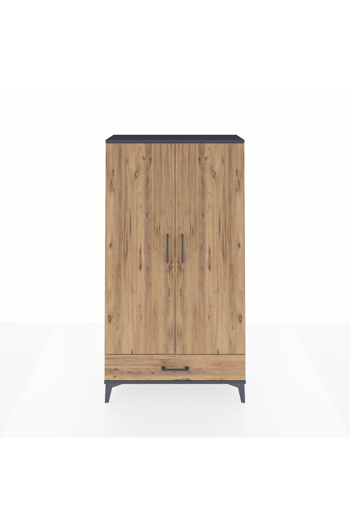 Arges Dolap 2 Raflı Tek Çekmeceli Tek Askılı 88x30x163 - S21M154V6A