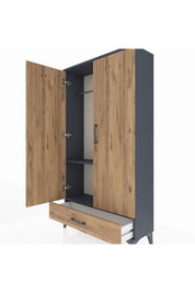 Arges Dolap 2 Raflı Tek Çekmeceli Tek Askılı 88x30x163 - S21M154V6A