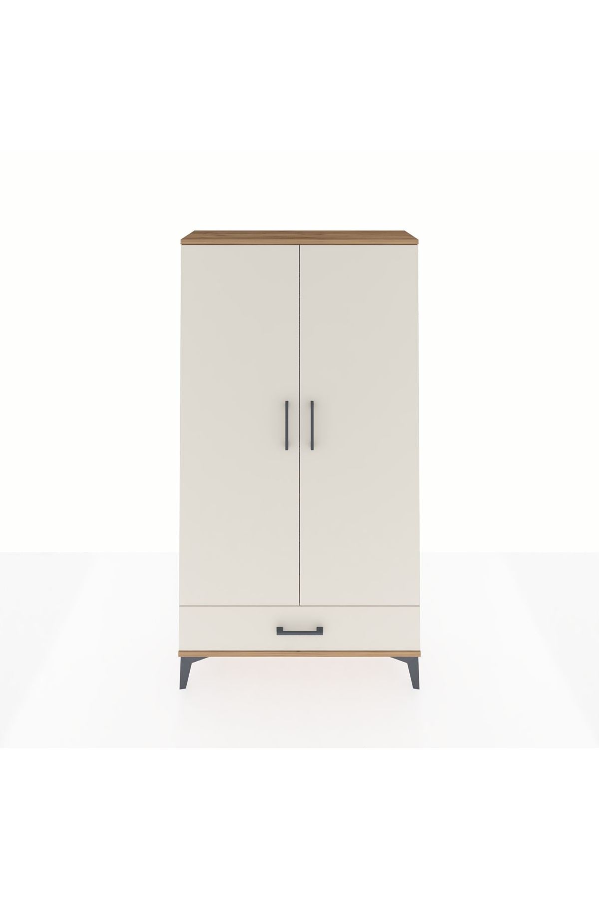 Arges Dolap 2 Raflı Tek Çekmeceli Tek Askılı 88x30x163 - S21M154V7A