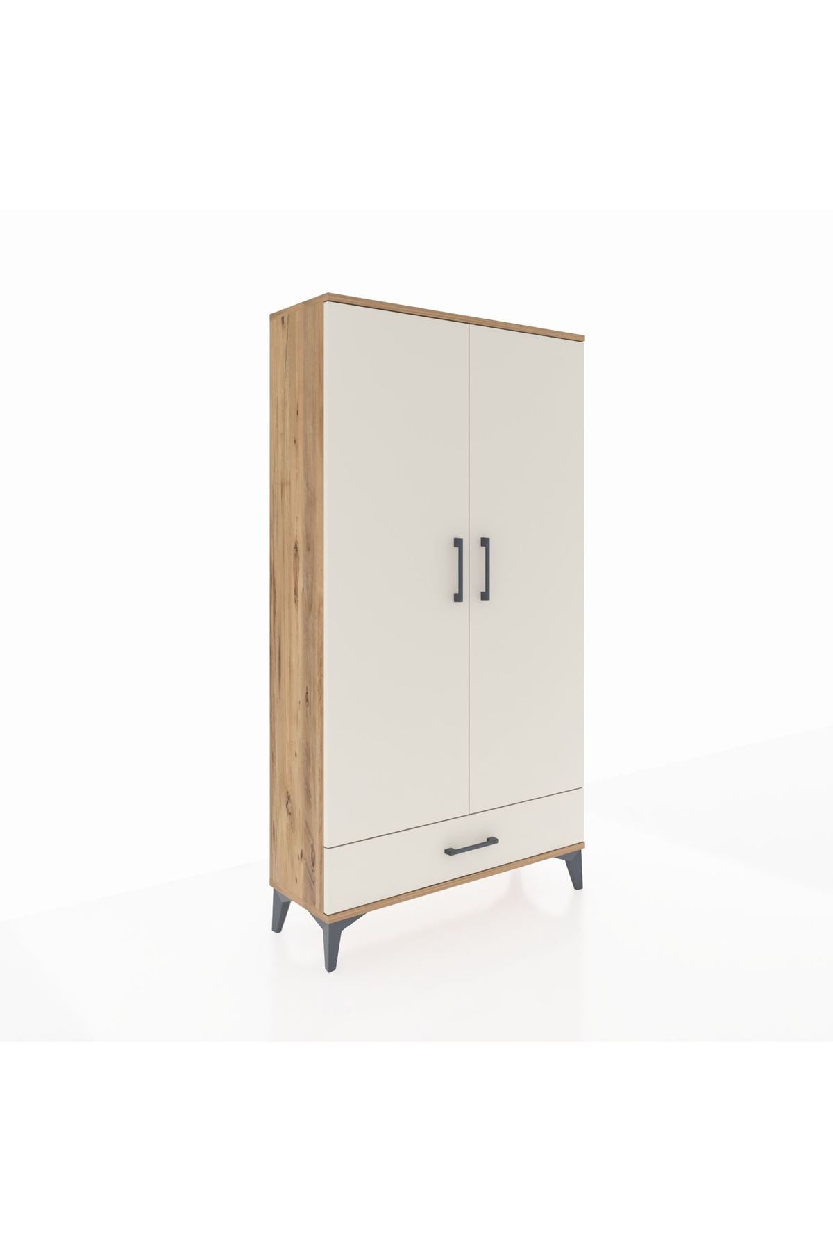 Arges Dolap 2 Raflı Tek Çekmeceli Tek Askılı 88x30x163 - S21M154V7A