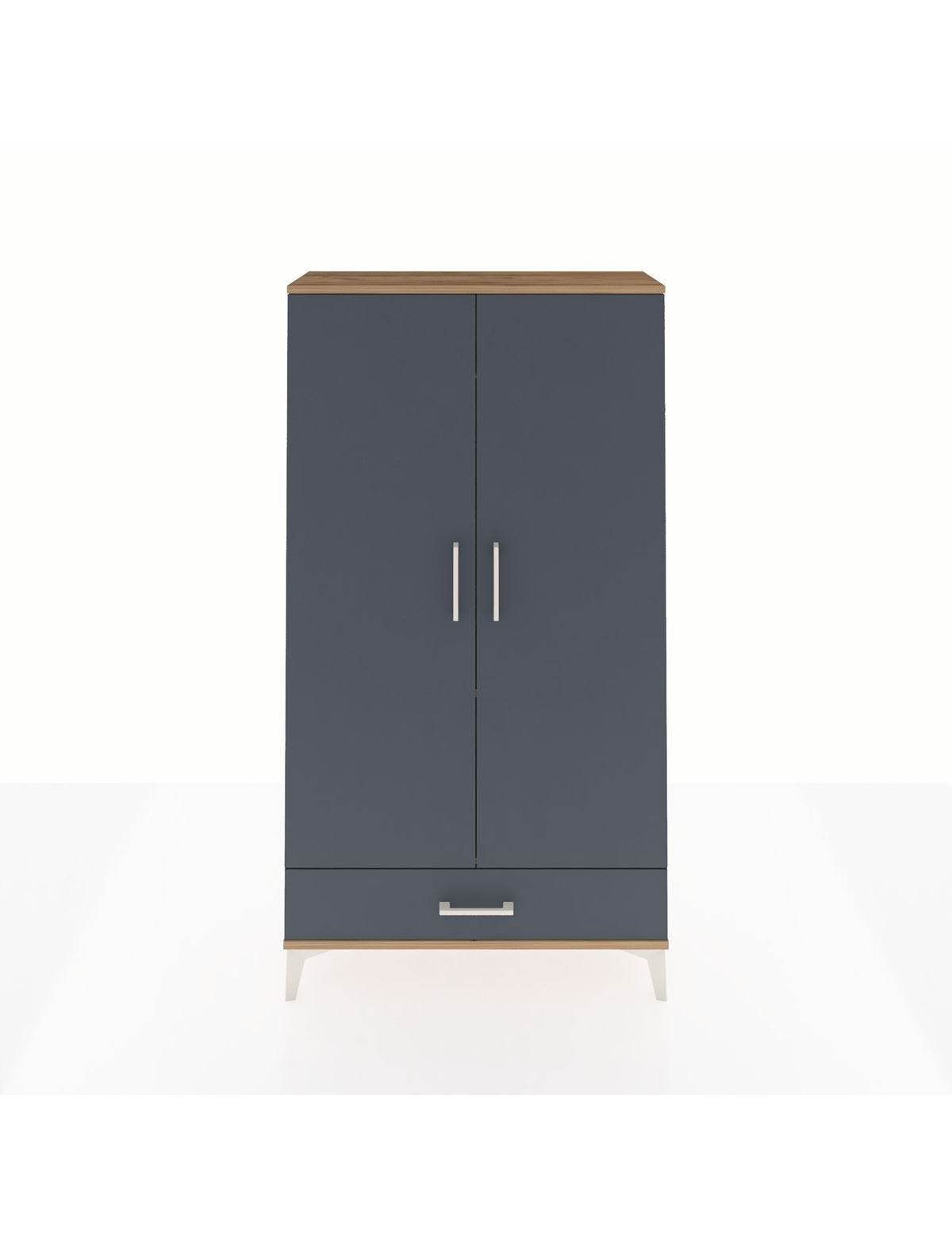 Arges Dolap 2 Raflı Tek Çekmeceli Tek Askılı 88x30x163 - S21M154V8A