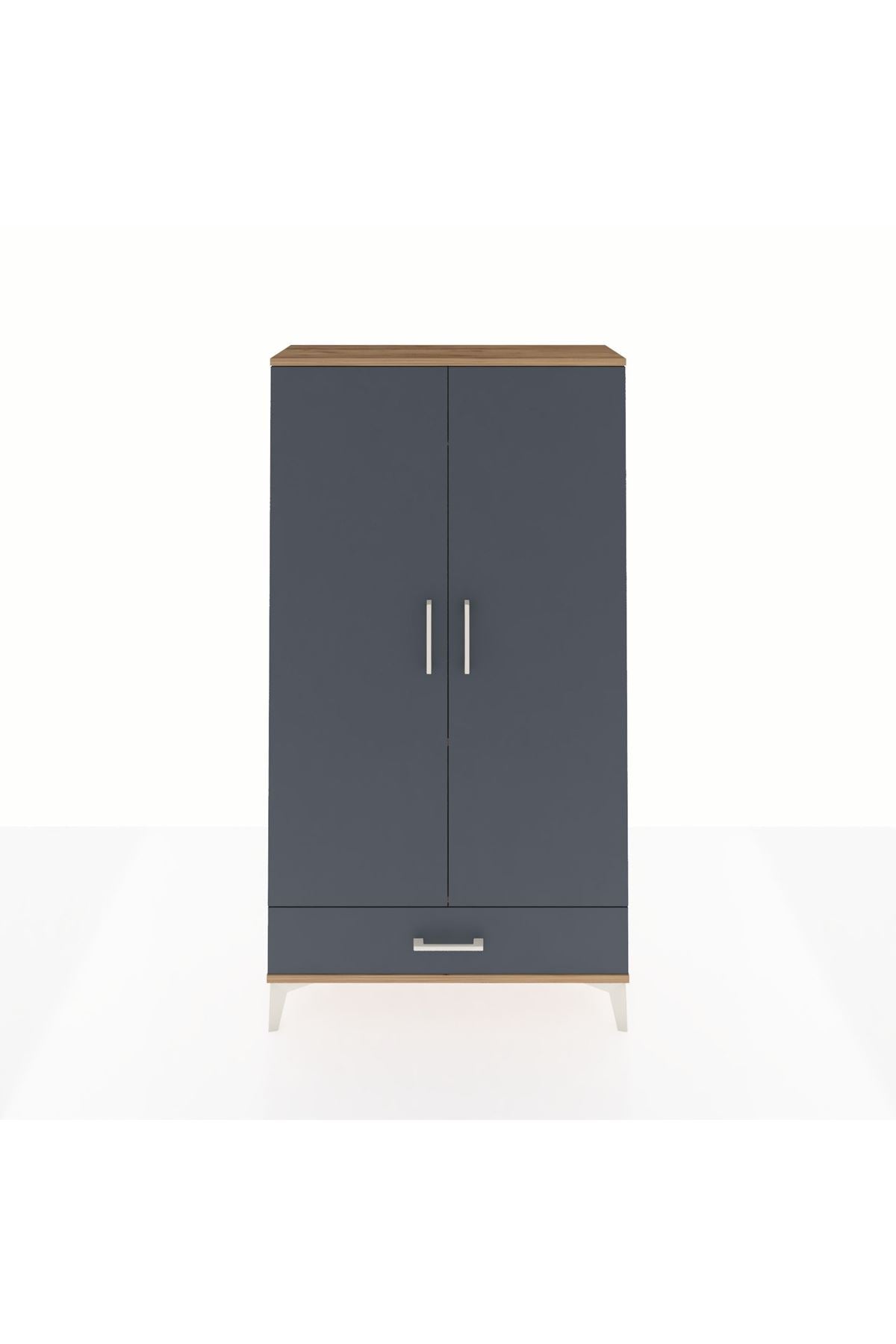 Arges Dolap 2 Raflı Tek Çekmeceli Tek Askılı 88x30x163 - S21M154V8A