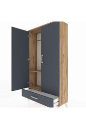Arges Dolap 2 Raflı Tek Çekmeceli Tek Askılı 88x30x163 - S21M154V8A