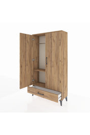 Arges Dolap 2 Raflı Tek Çekmeceli Tek Askılı 88x30x163 - S21M154V9A