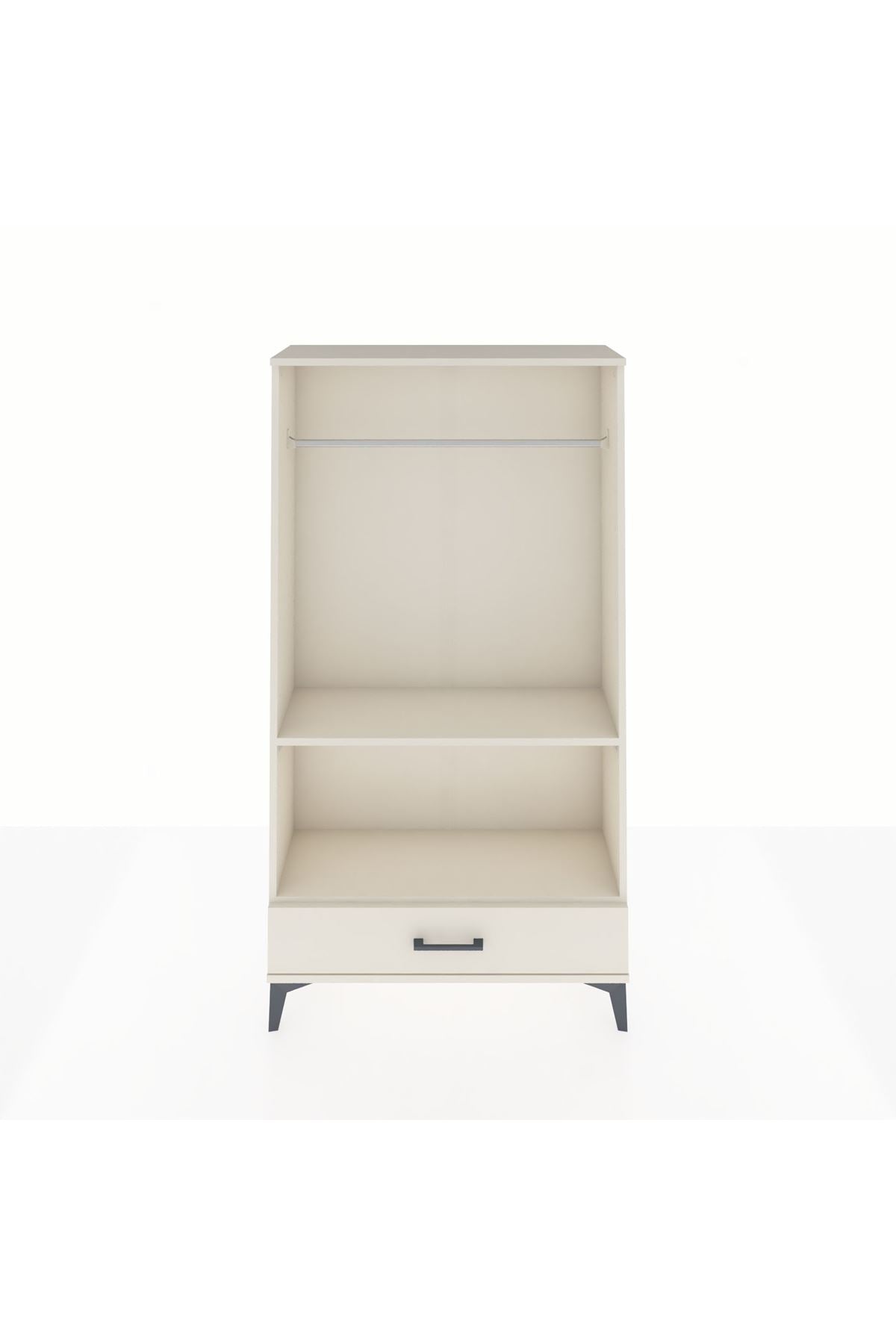 Arges Dolap 2 Raflı Tek Çekmeceli Tek Askılı 88x30x163 - S21M155V1A