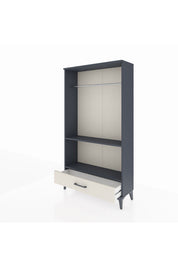 Arges Dolap 2 Raflı Tek Çekmeceli Tek Askılı 88x30x163 - S21M155V4A