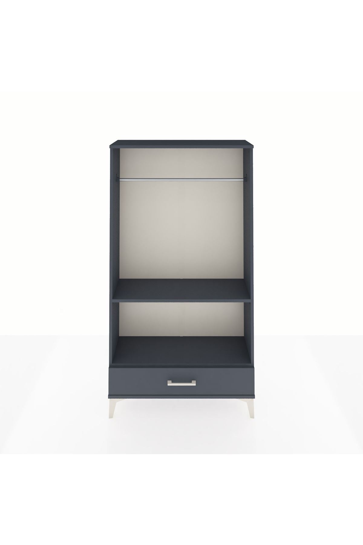 Arges Dolap 2 Raflı Tek Çekmeceli Tek Askılı 88x30x163 - S21M155V5A