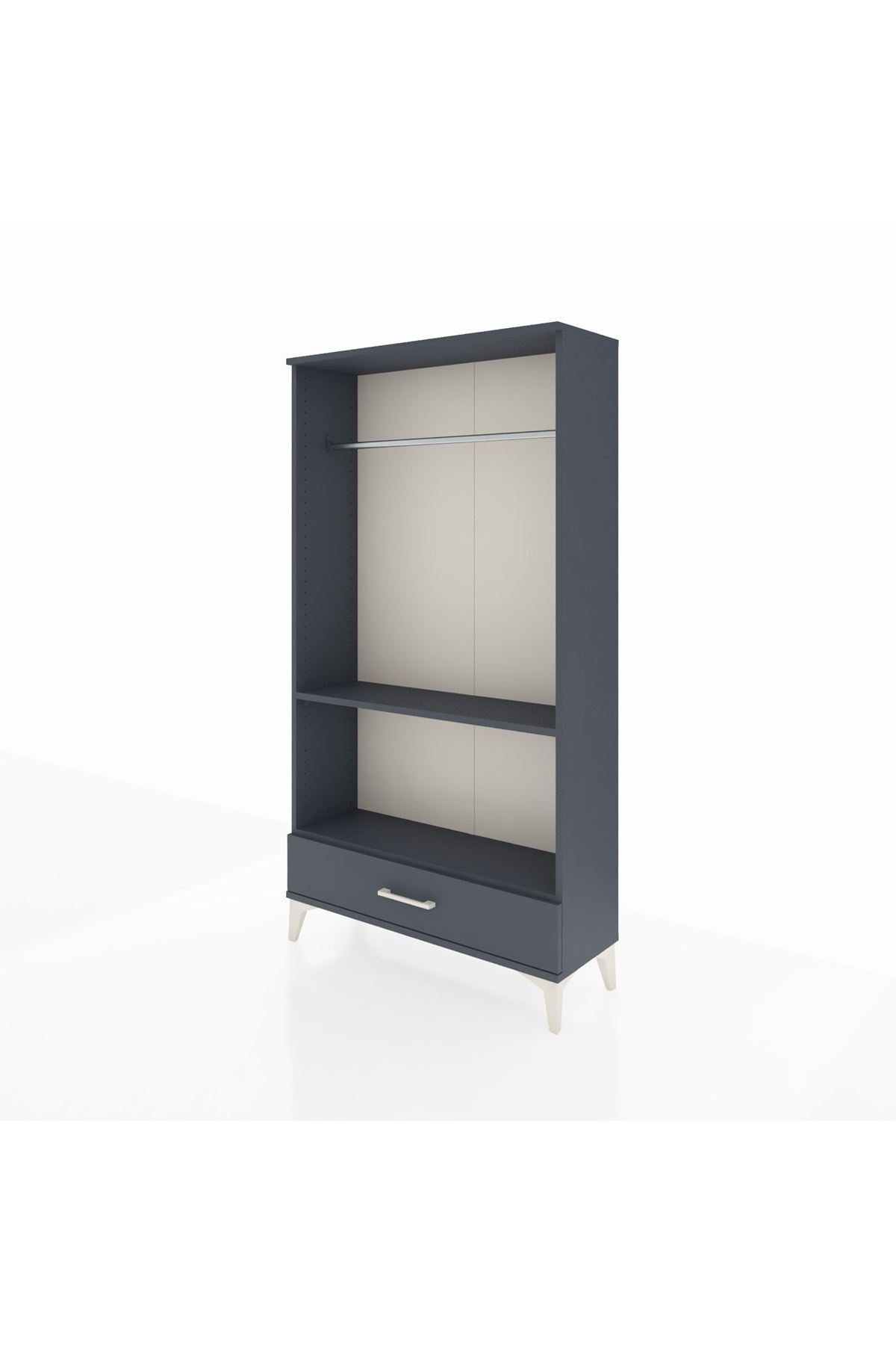 Arges Dolap 2 Raflı Tek Çekmeceli Tek Askılı 88x30x163 - S21M155V5A