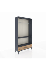Arges Dolap 2 Raflı Tek Çekmeceli Tek Askılı 88x30x163 - S21M155V6A