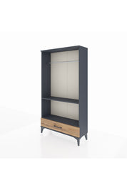 Arges Dolap 2 Raflı Tek Çekmeceli Tek Askılı 88x30x163 - S21M155V6A