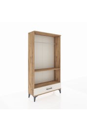 Arges Dolap 2 Raflı Tek Çekmeceli Tek Askılı 88x30x163 - S21M155V7A