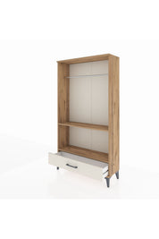Arges Dolap 2 Raflı Tek Çekmeceli Tek Askılı 88x30x163 - S21M155V7A
