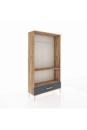 Arges Dolap 2 Raflı Tek Çekmeceli Tek Askılı 88x30x163 - S21M155V8A
