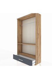 Arges Dolap 2 Raflı Tek Çekmeceli Tek Askılı 88x30x163 - S21M155V8A