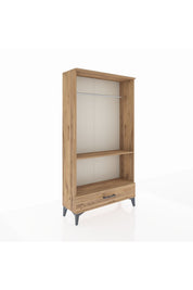 Arges Dolap 2 Raflı Tek Çekmeceli Tek Askılı 88x30x163 - S21M155V9A