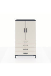 Arges Dolap 3 Raflı 4 Çekmeceli 2 Kapaklı 88x30x163 - S21M156V4A