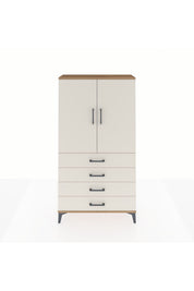 Arges Dolap 3 Raflı 4 Çekmeceli 2 Kapaklı 88x30x163 - S21M156V7A