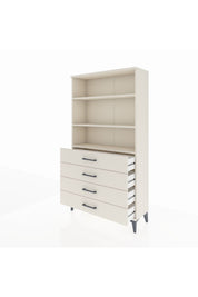 Arges Dolap 3 Raflı 4 Çekmeceli 88x30x163 - S21M157V1A