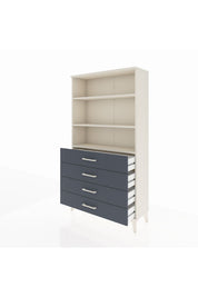 Arges Dolap 3 Raflı 4 Çekmeceli 88x30x163 - S21M157V2A