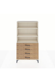 Arges Dolap 3 Raflı 4 Çekmeceli 88x30x163 - S21M157V3A