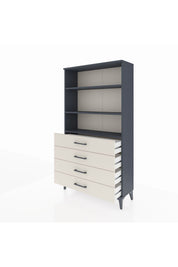Arges Dolap 3 Raflı 4 Çekmeceli 88x30x163 - S21M157V4A