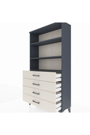 Arges Dolap 3 Raflı 4 Çekmeceli 88x30x163 - S21M157V4A