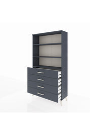 Arges Dolap 3 Raflı 4 Çekmeceli 88x30x163 - S21M157V5A