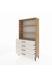 Arges Dolap 3 Raflı 4 Çekmeceli 88x30x163 - S21M157V7A